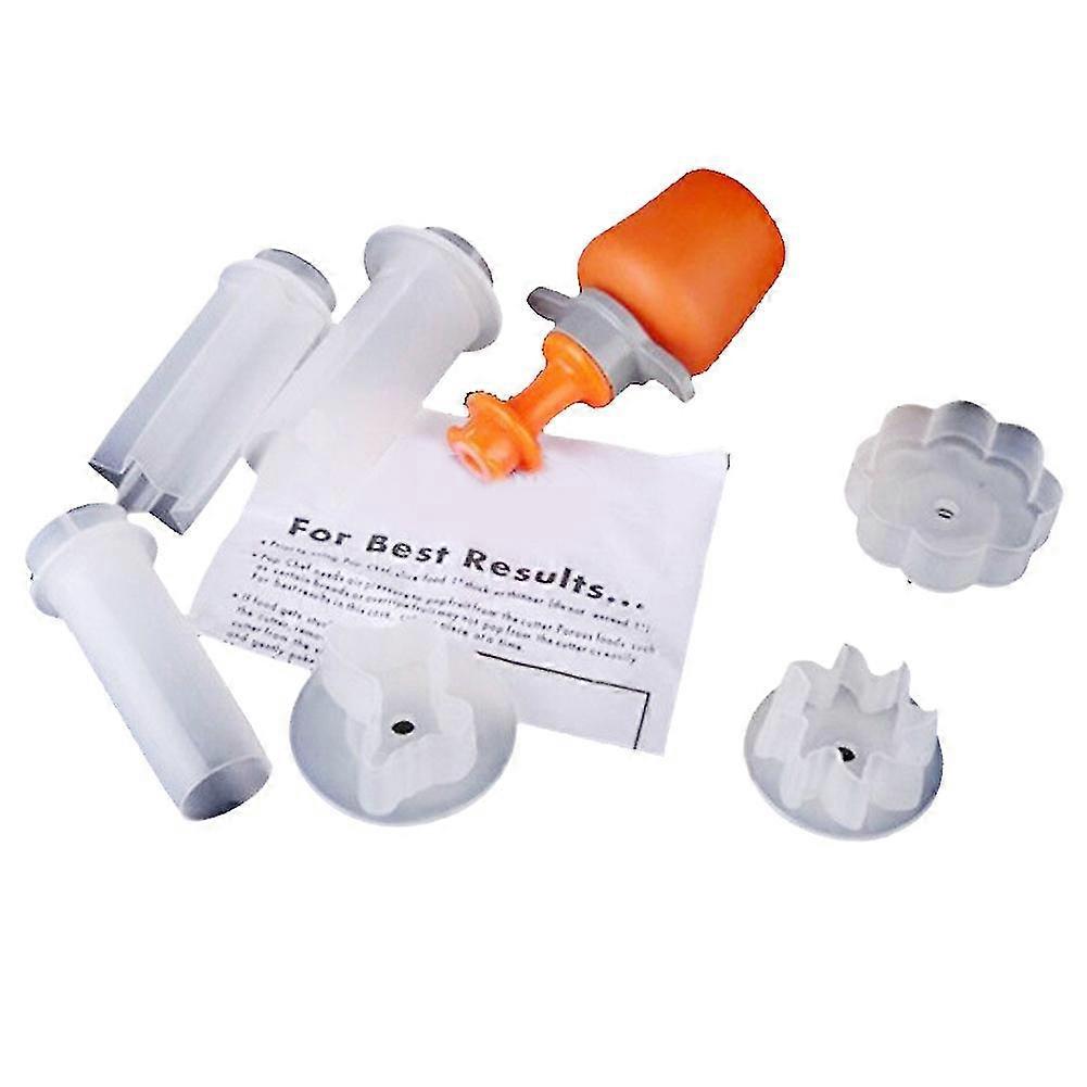 Fruit Vegetable Shape Cutter Decorating Tools Circle Heart Flower Cutters Eject Fruit Cutter