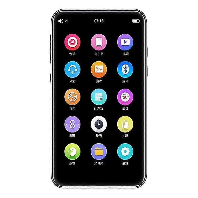 Mp4 Music Player 4,0 polegadas Full-screen Pressione Mp3 Player Bluetooth 5.0 Walkman Hifi Som