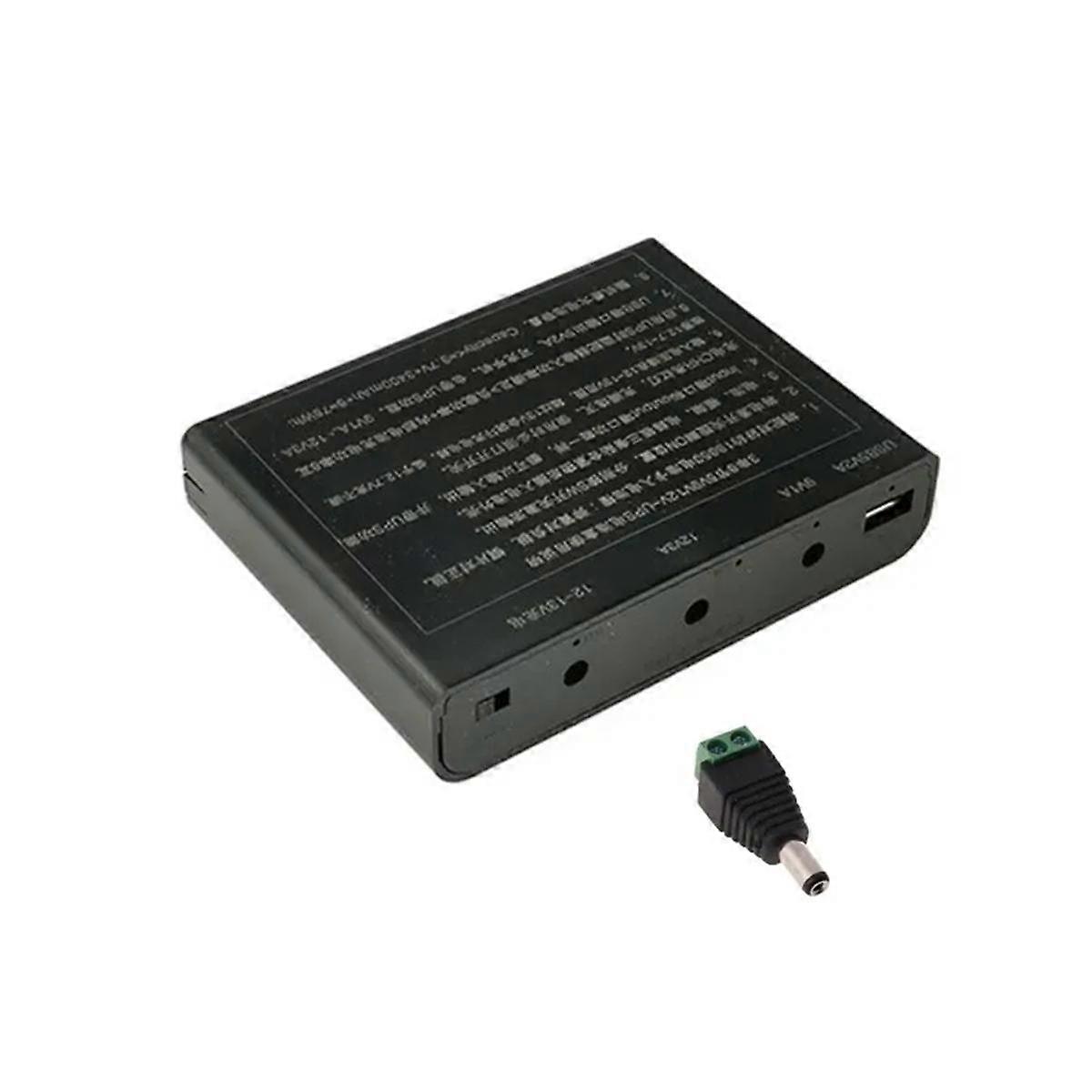 USB for DC 12V Output 6x 18650 Batteries UPS DIY Box for Cellphone WiFi Router LED Light Security Cam