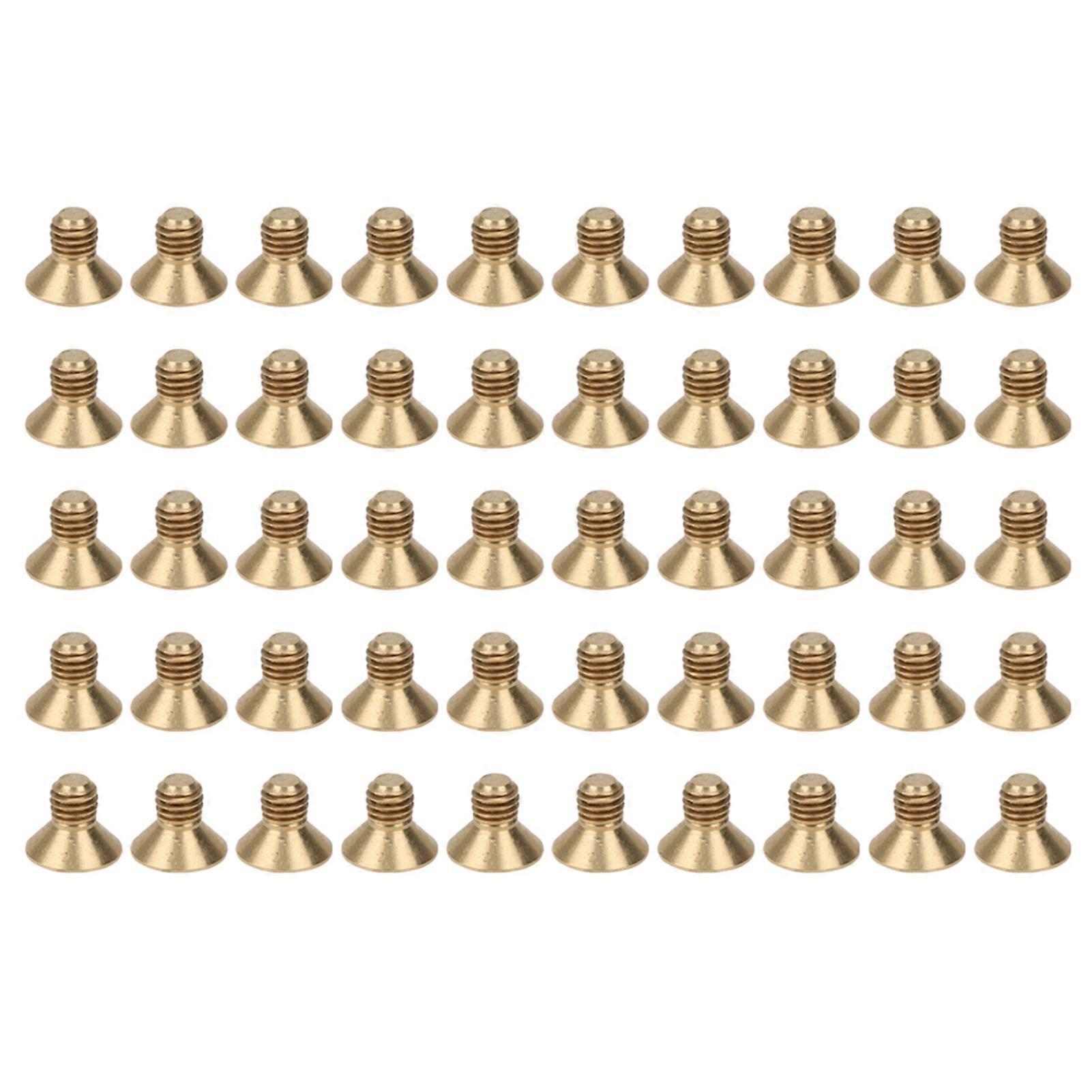 50Pcs Countersunk Hex Socket Screws Pure Copper Flat Head Hardware Accessories M5M5 x 8 YEMAA