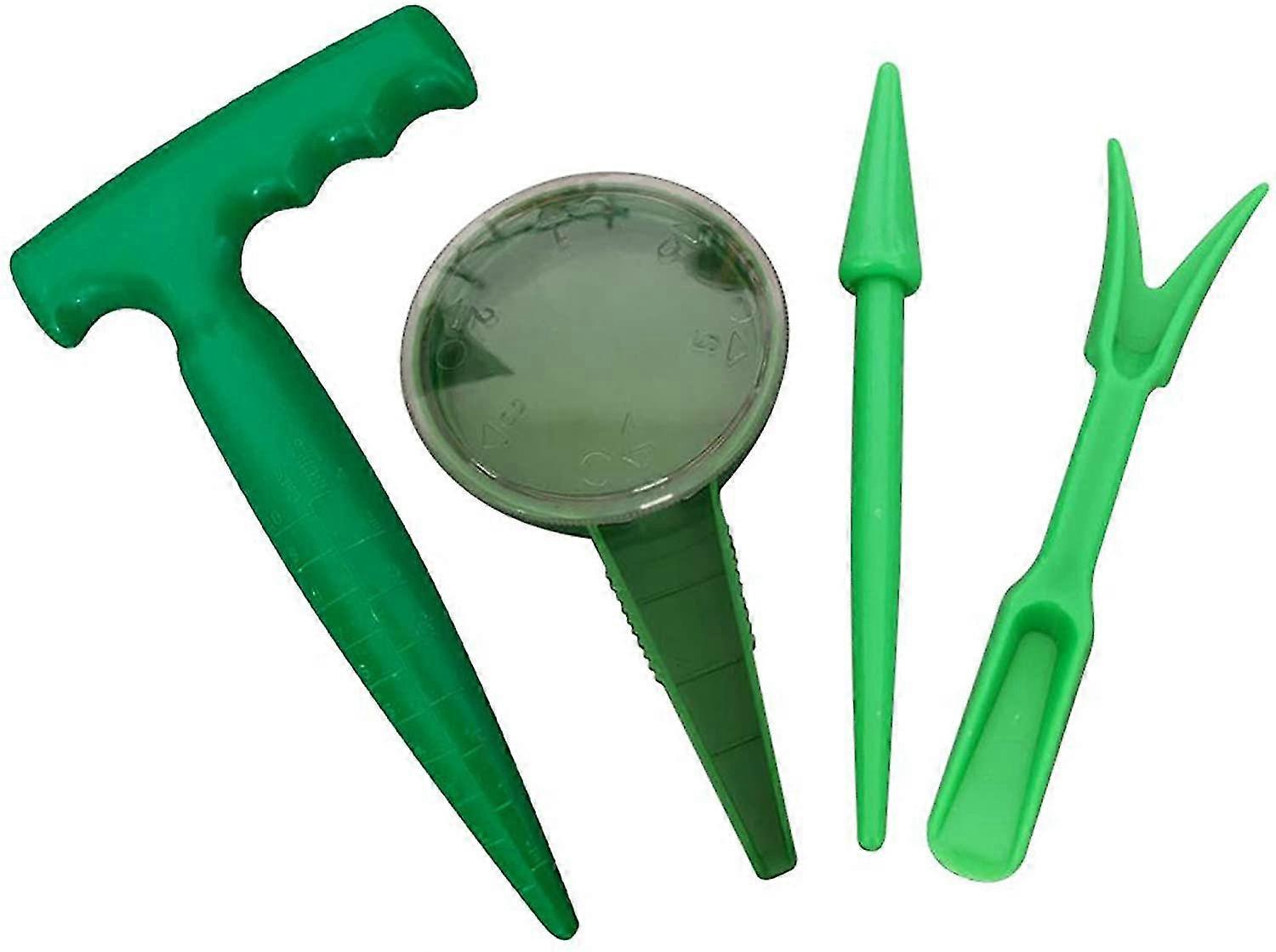 Garden Planter Tool Succulent Transplant Tools Pistol Grip Dibber, Sowing Seeds Dispenser, Seedlings Dibber and Widger