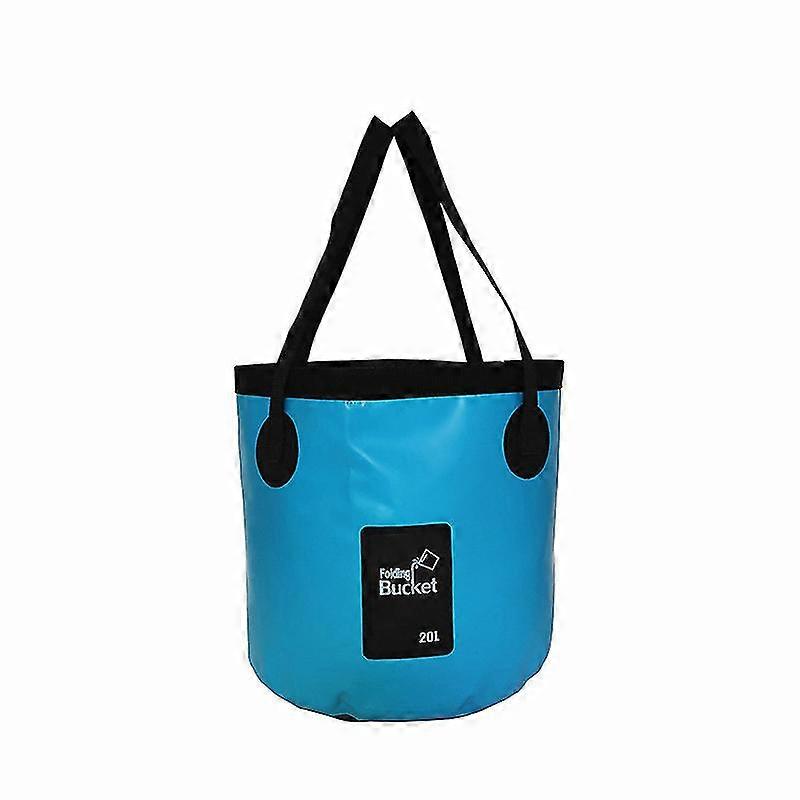 Collapsible Bucket 5.3 Gallon Portable Folding Camping Bucket With Handle Fishing Water