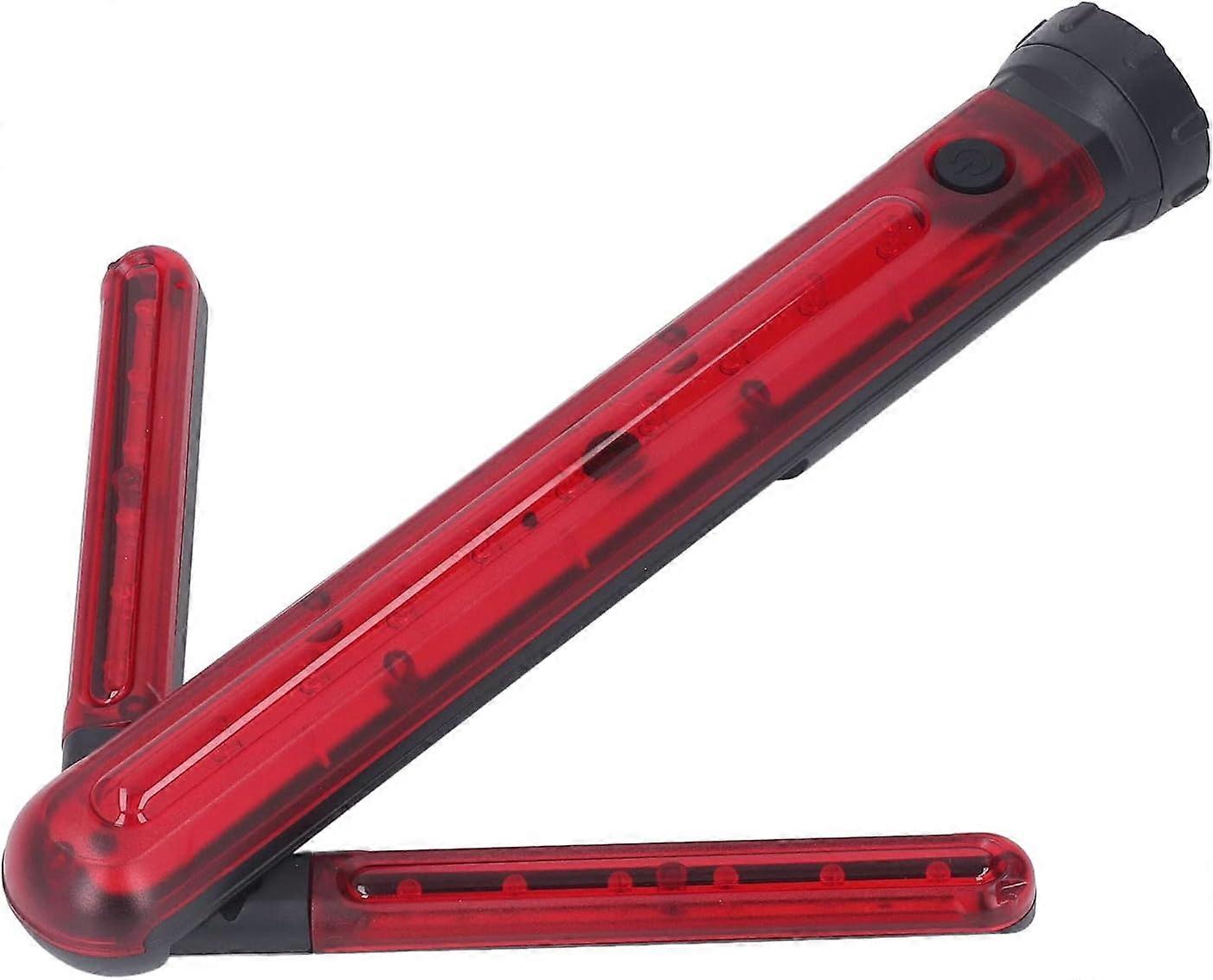 התלקחות בטיחות בדרכים led עם בסיס מגנטי חץ פנייה עמיד למים אור אדום איתות שרביט תנועה תמיכה במנורת led בטיחות נטענת usb לאזהרת כביש