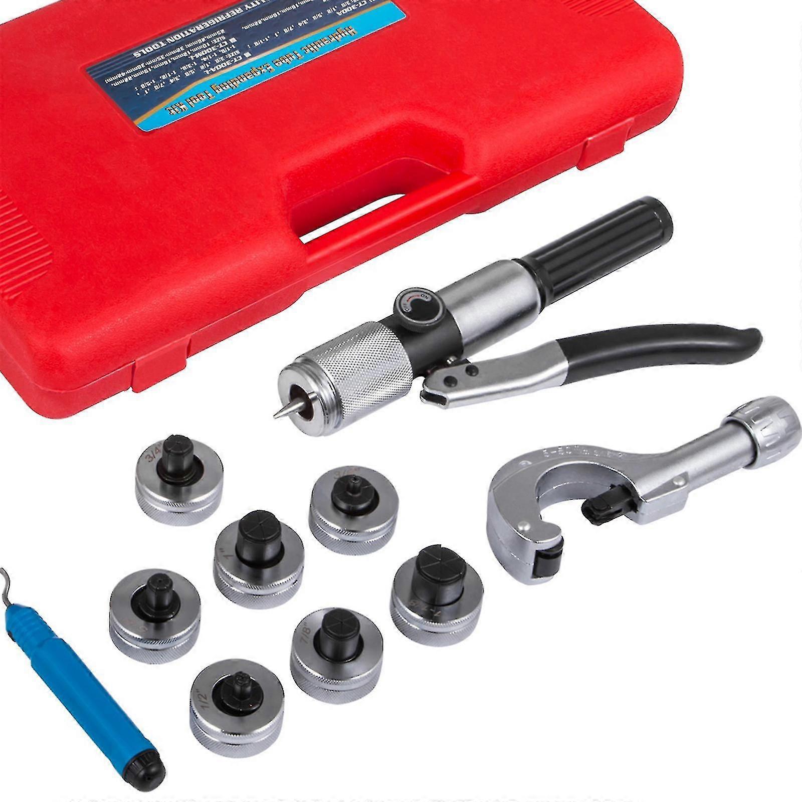 Ct-300-A hydraulrörsutvidgare, 7 spak svängverktygssats 3/8 till 1-1/8 tum, hydrauliskt kopparrör