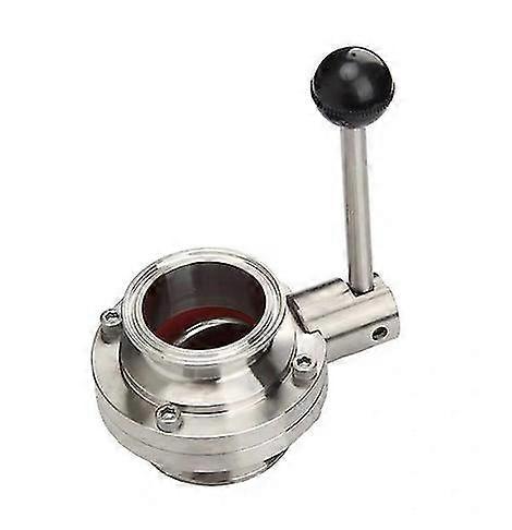 2 "tommer 51 mm SS304 rustfrit stål sanitær 2" Tri Clamp Ferrule od 64 mm sommerfuglventil Homebrew øl mejeriprodukt-XinHan