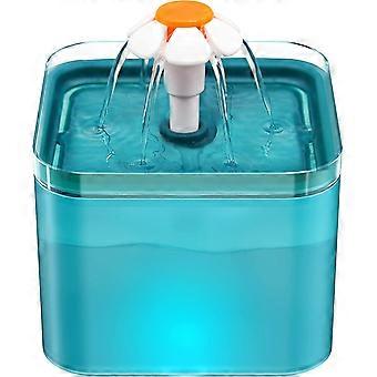 Water Fountain, Ultra Quiet Cat Water Dispenser, Cat Water Dispenser With Led Light, 2l Cat Fountain