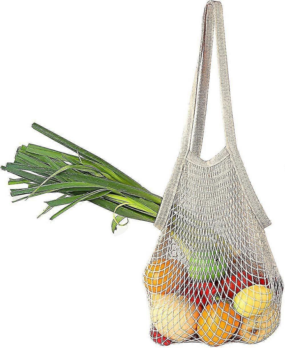 Net String Shopping Bag Portable Washable Reusable Shopping Bag Net String Bag Organizer (long Handle)