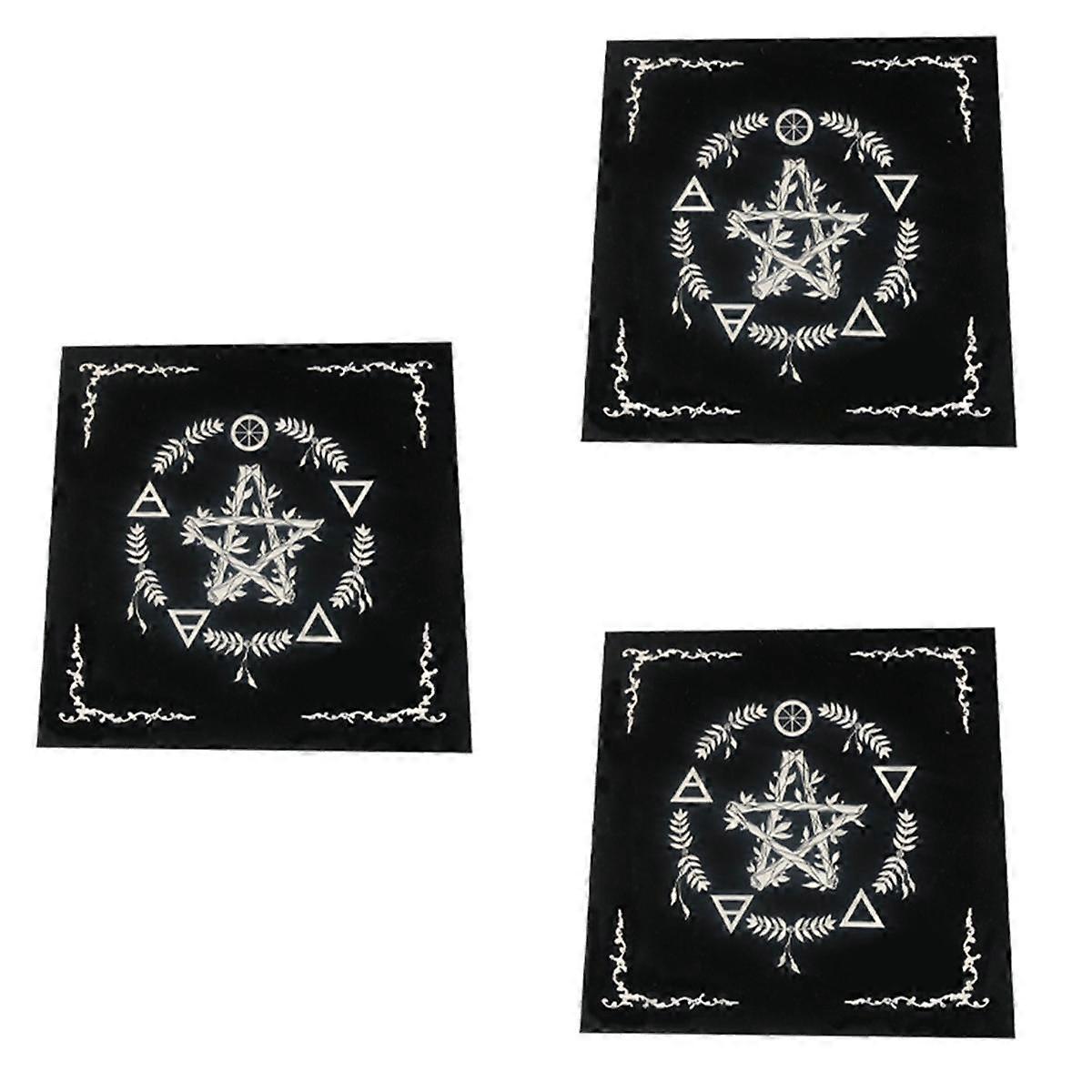 Type A Tarot Tablecloth Velvet Mat Five-Pointed Star Tablecloth Beautiful Pattern Tablecloth