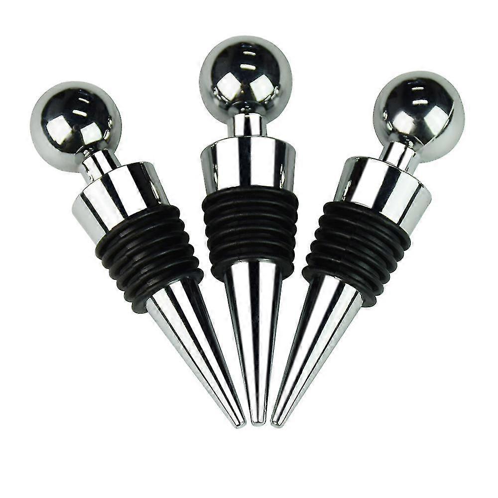 3 pcs bottle stopper, bottle saver beer saver sealer (round)