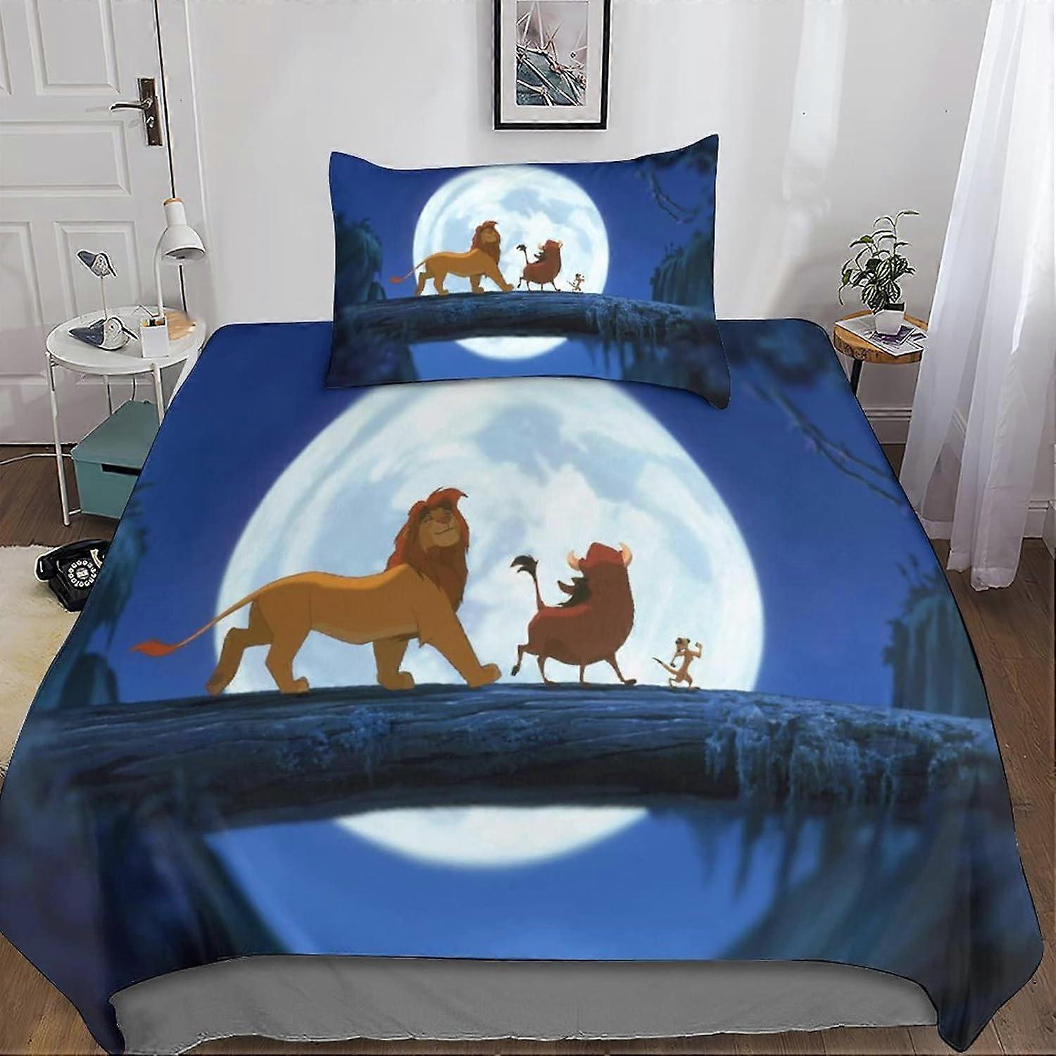 ذا ليون كينج طقم أغطية لحاف ستوكات مع سحاب، للرجال الرجال الشباب أولاد الأطفال غطاء لحاف مفرد 135*200 سم