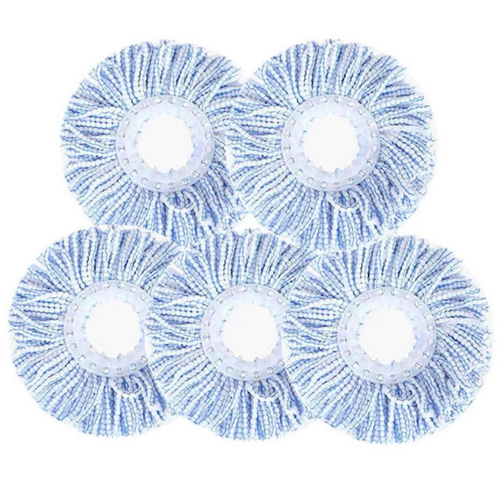 5 Pieces of Rotating Cotton Pad Replacement Cloth Rotating for Scrubbing Round Squeeze Cloth Cleani