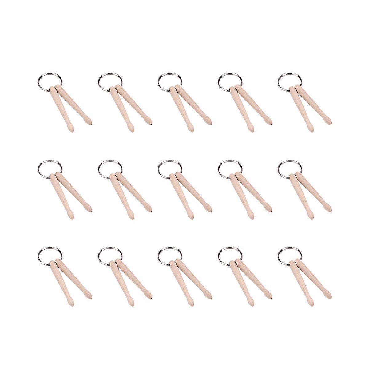 Mini Drum Stick Key Chain Wooden Drum Stick Key Ring Percussion Stick Buckle Ring Drumstick Jewelry