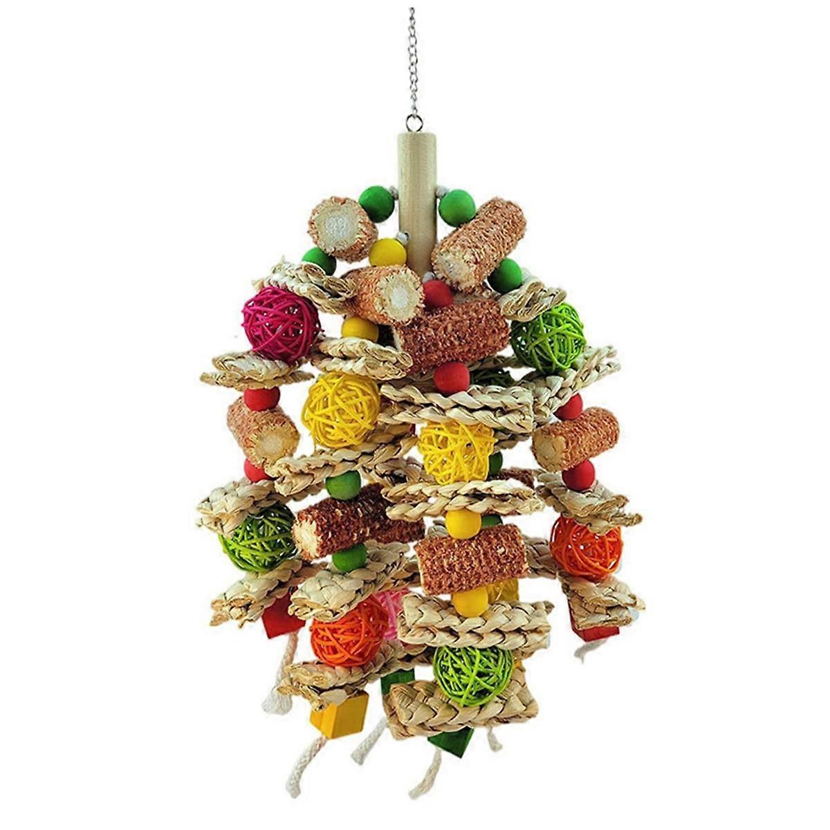 Bird Toys, Parrot Toys Exciting Chewing Fun for Parakeets, Cockatiels, Medium-Sized Parrot Corn Cob