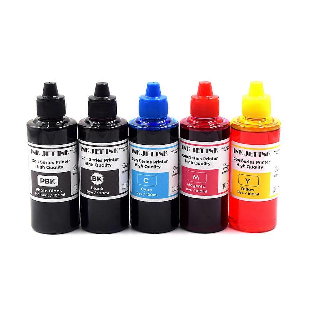 5Color *100ML PGI-580 CLI-581 580 581 ink Reill For Canon PIXMA TR7550 TR8550 TS6150 TS6151 TS6250 TS9550 TS9551C TS705 TS6350