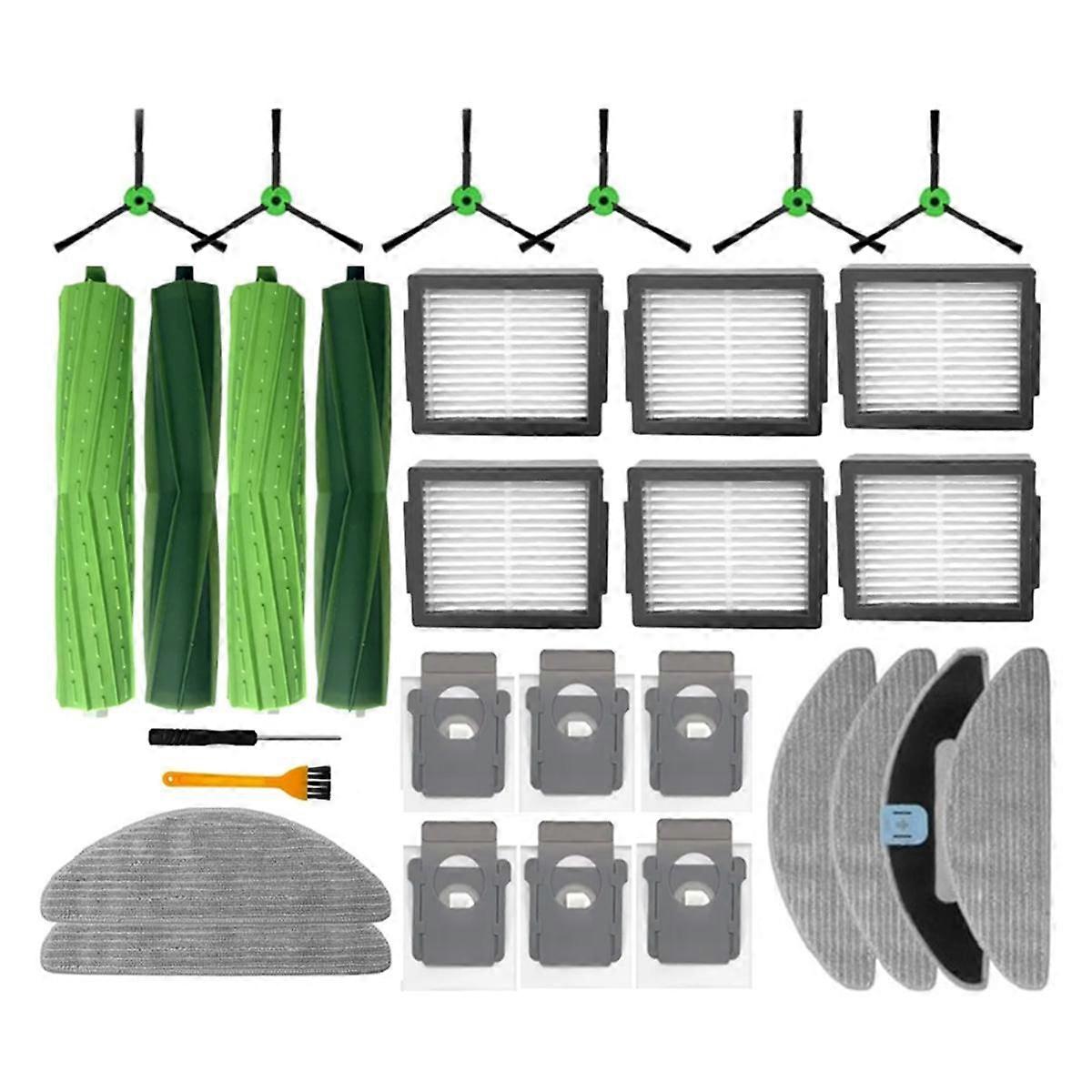 30PCS for Combo J5, J5+ Plus, I5, I5+ Plus Replacement Parts Roller Side Brush Hepa Filter Dust Bag