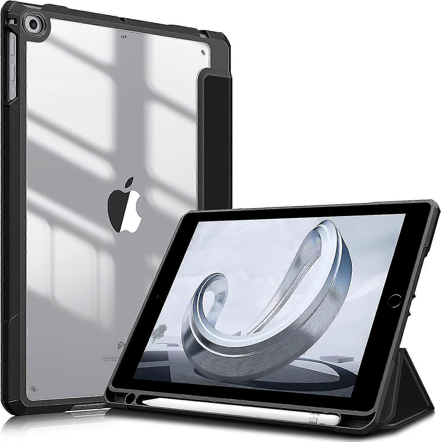 Ipad 6ª Geração (2018) / 5ª Geração (2017) 9,7 Polegadas -Capa à prova de choque com concha traseira transparente clara, auto wake/sleep