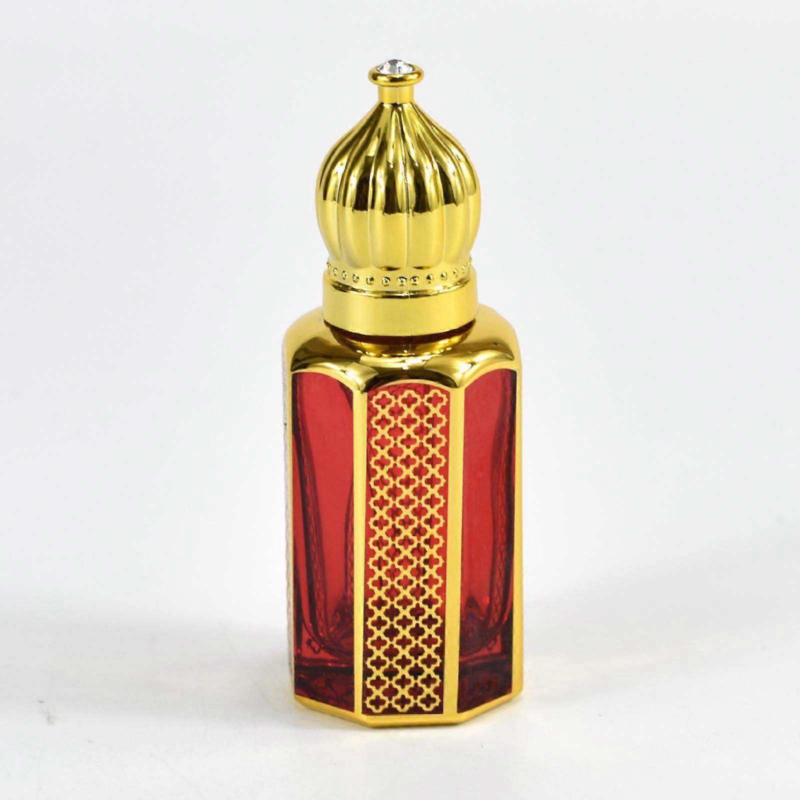 Mini Arabic Crystal Glass Roller Bottles Gold Refillable Essential Oil Roll On Dispenser Empty Sample Vials Container For Liquid Cosmetic