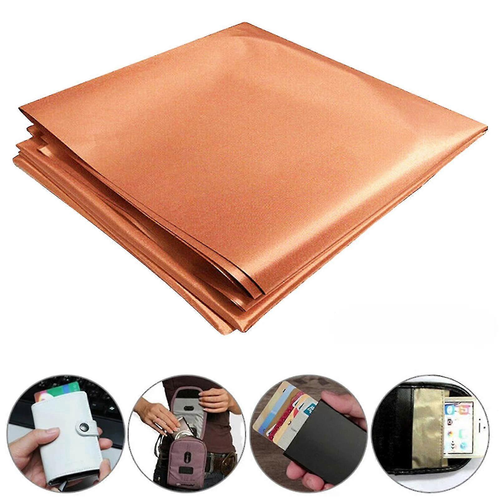 Copper Fabric Blocking Rfid Wifi/rf, Reduce Emf/emi Protection Conductive Fabric, Anti-radiation Shielding Fabric