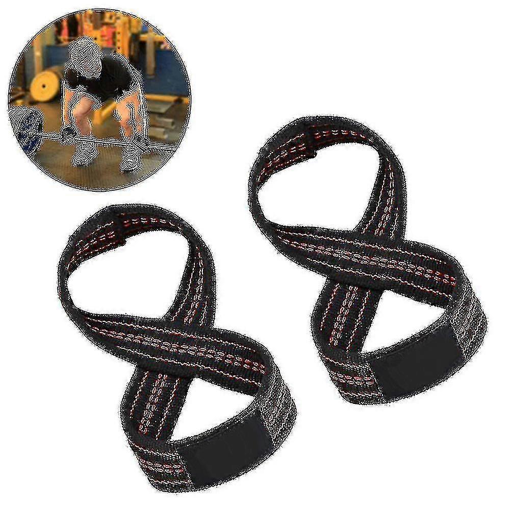 8 Figure Wrist Support Training Gym Straps Hand Bars Grip Gloves Support Exercise