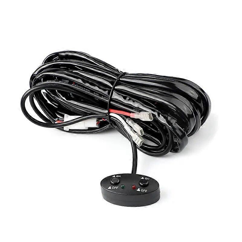3 pin LED Light Bar Wiring Harness 3 Lead Wiring Harness with 12V 40A Relay Control one light for led work lamp Different Modes