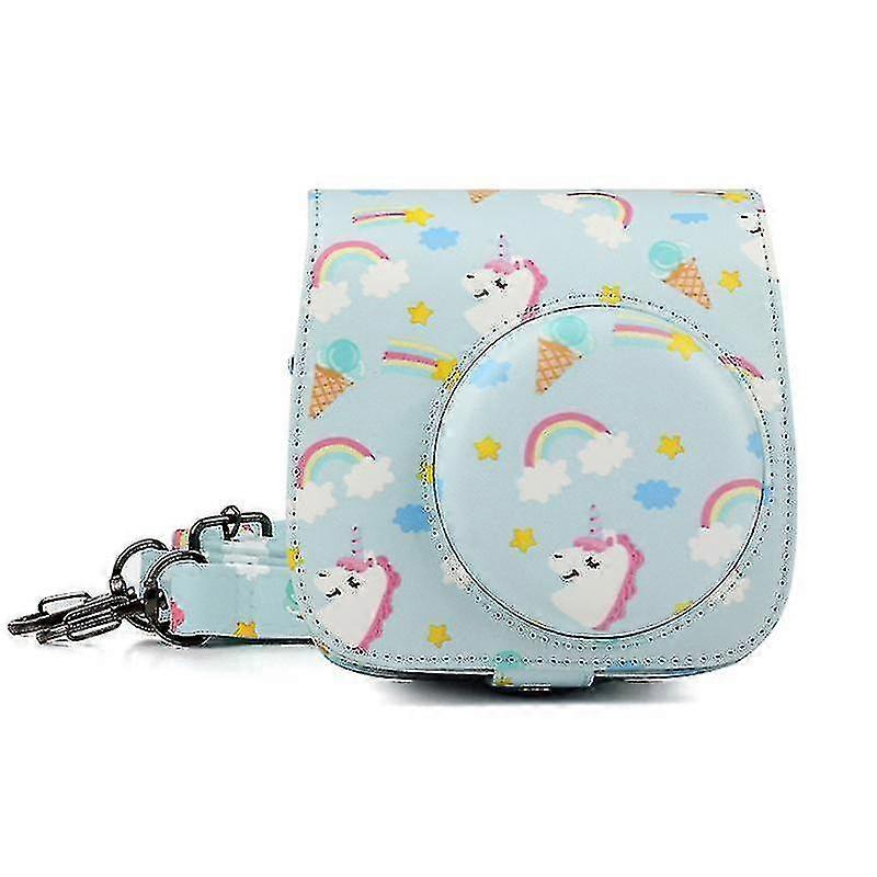 Pu Leather Camera Case Compatible With Instax Mini 11 Instant Camera With Adjustable Strap And Pocket( Color : B )