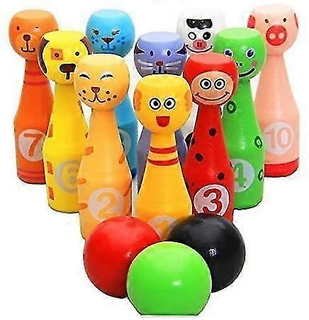 E-purchase Mini Animal Bowling Ball Skittles Bowling Set For Children From 2