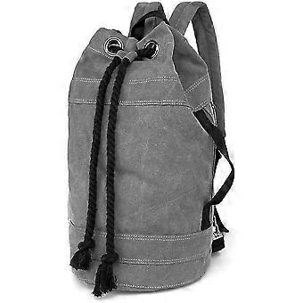 Canvas Travel Duffles, Travel Bags Overnight Weekend Bags Carry On Shoulder Tote Bag Rucksack Luggage.l-grey