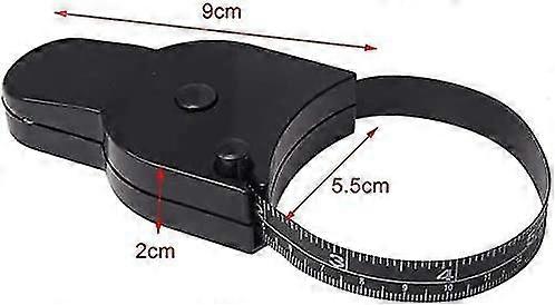 Body Tape, 2 Waist/bra Measuring Tools, Black Retractable Tape Measure (150cm)
