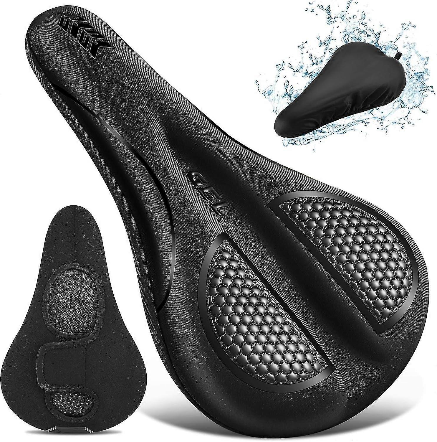 Bike Seat Cushion Gel Padded Bike Seat Cover Extra Soft Comfy for