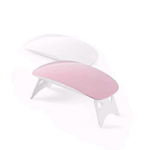 Nail Art Drying Lamp Mini, 6W LED UV Portable Nail Dryer Curing Lamp For Gel Based Polishing USB Power, 45 Seconds/60 Seconds Timer Setting