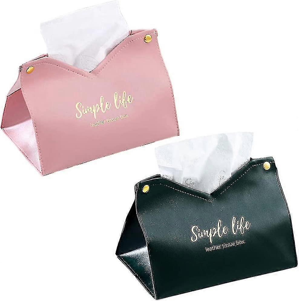 2 Pieces Rectangular Tissue Paper Holder