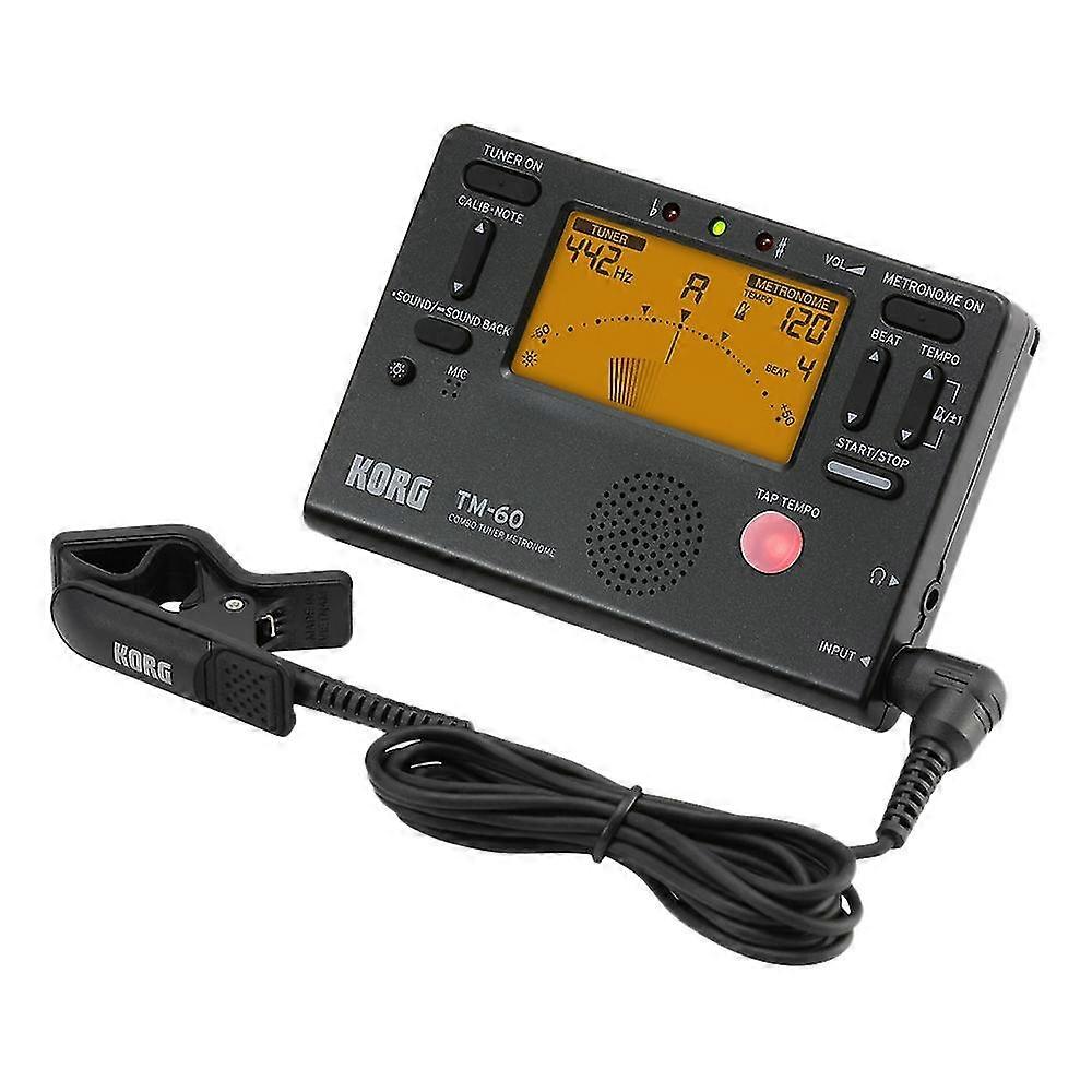 Korg Tm60 Metronome Tuner With Clip On Mic Can Be Used For Wind,guitar,ukulele,piano Keyboard Instr