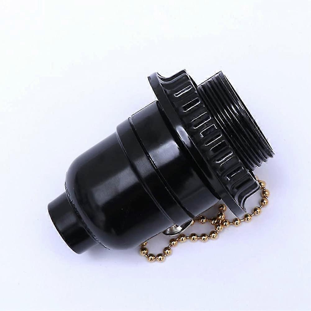 1pcs Heilwiy E27 Lamp Sockets Lamp Holder Base Socket Outlet Adapter Pull Chain Switch