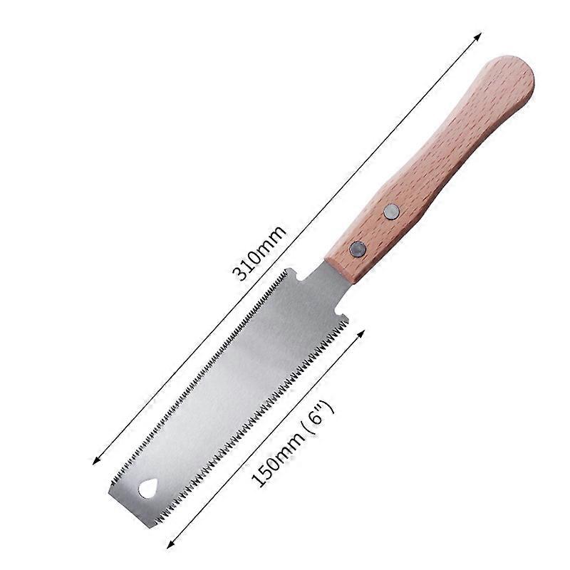 Small Hand Saw for Woodworking, 6" Flexible Blade Double Edged Manuals