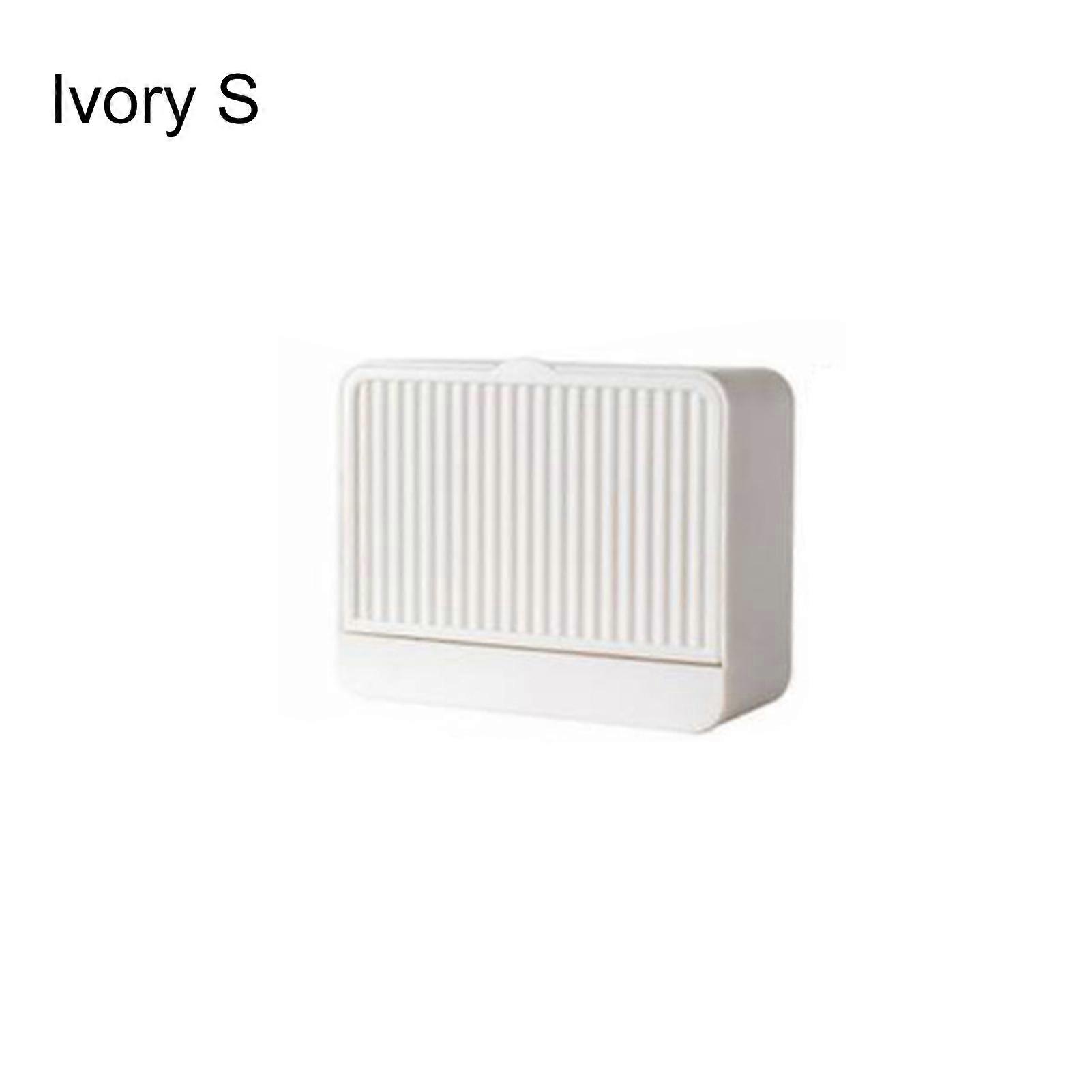 Wall Mount Soap Case Drawer Design Plastic Independent Gird Punch-free Soap Box for Home KAESI