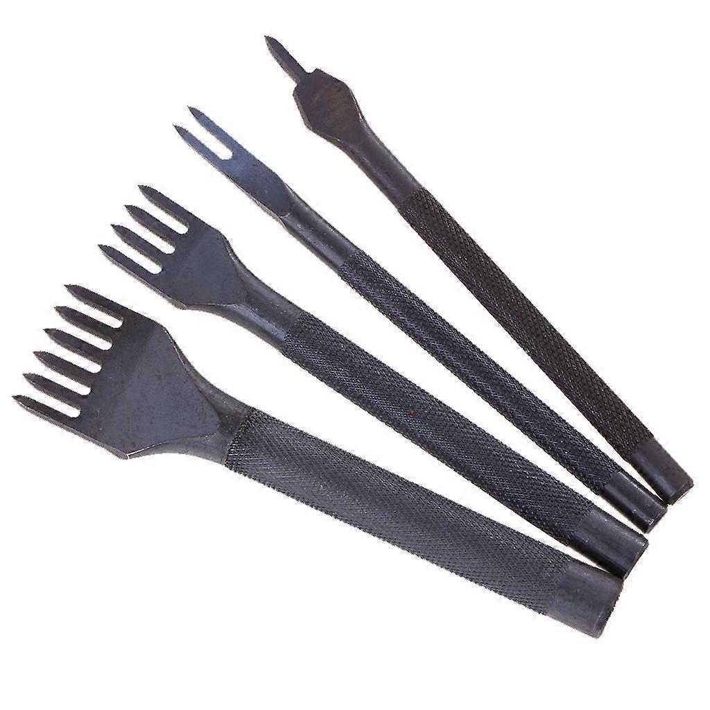 4 Sizes Leather Craft Pricking Diamond Stitching Chisel Hole Punch Tool