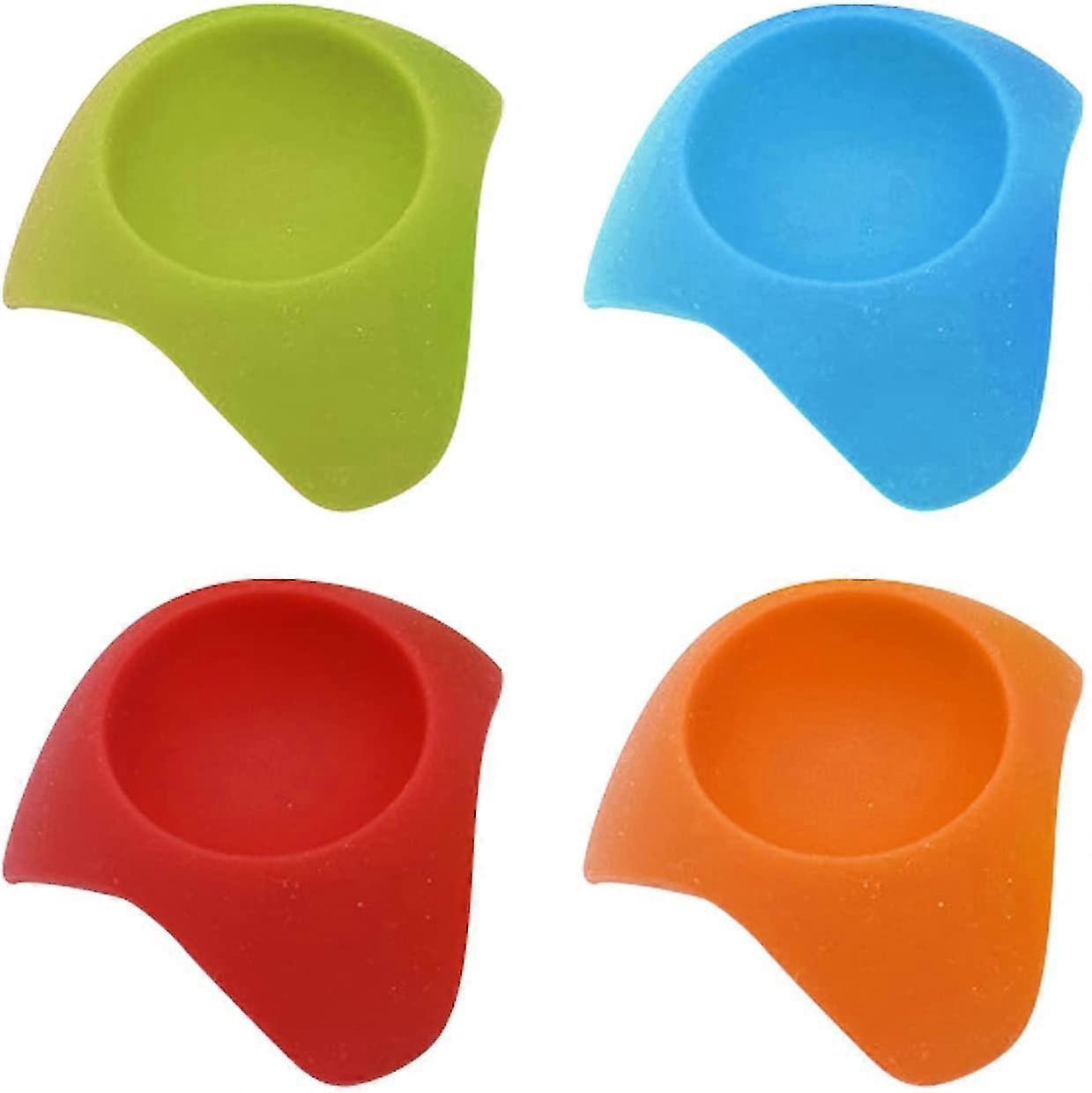 4pcs Silicone Egg Cups Hard And Soft Boiled Egg Holder Reusable Egg Tray