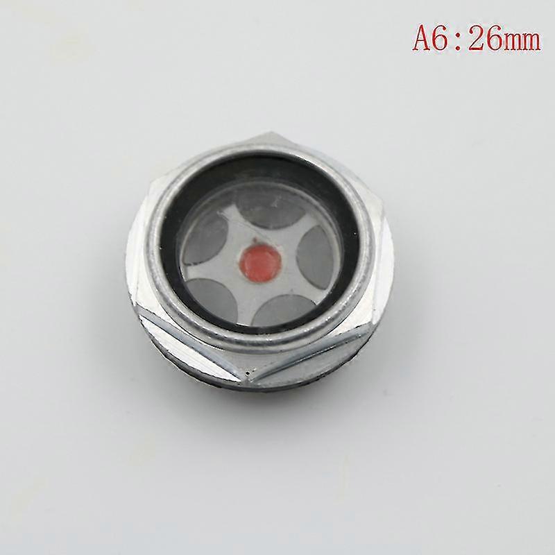 16mm-48mm αρσενικό κοχλιωτό μεταλλικό γυαλί θέασης επιπέδου λαδιού αεροσυμπιεστών