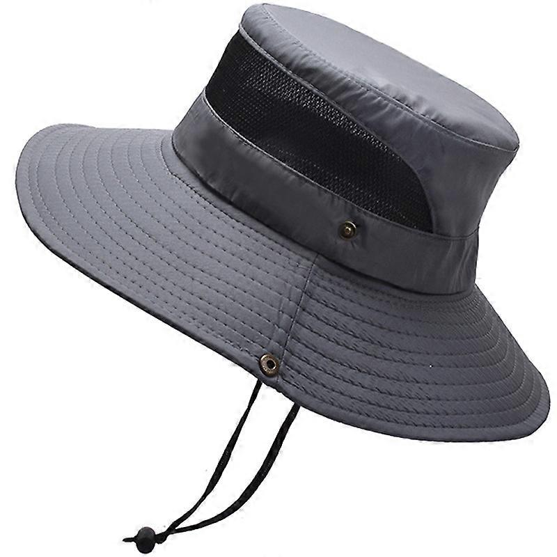Unisex Wide Brim Cap Opalovací krém Bucket Mesh Hledí Fashman Boonie Klobouk