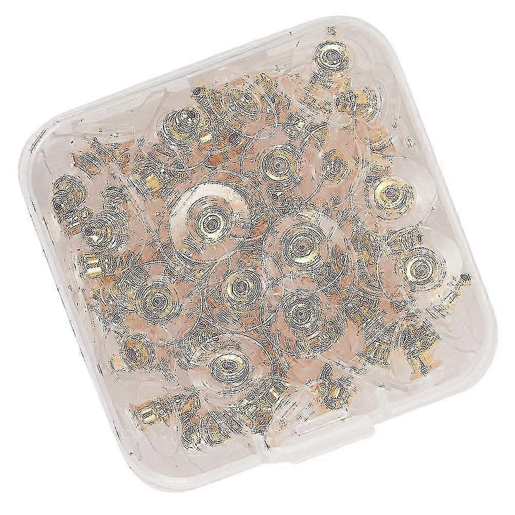 1 Box Earplugs Plastic Earring Backs Rubber Earring Backs