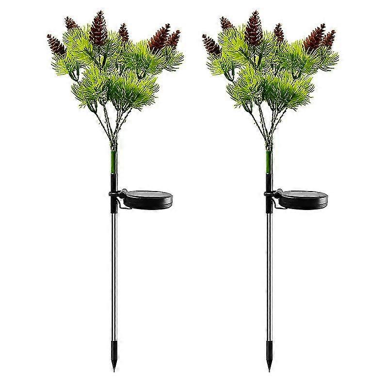pine cone style outdoor led solar lights