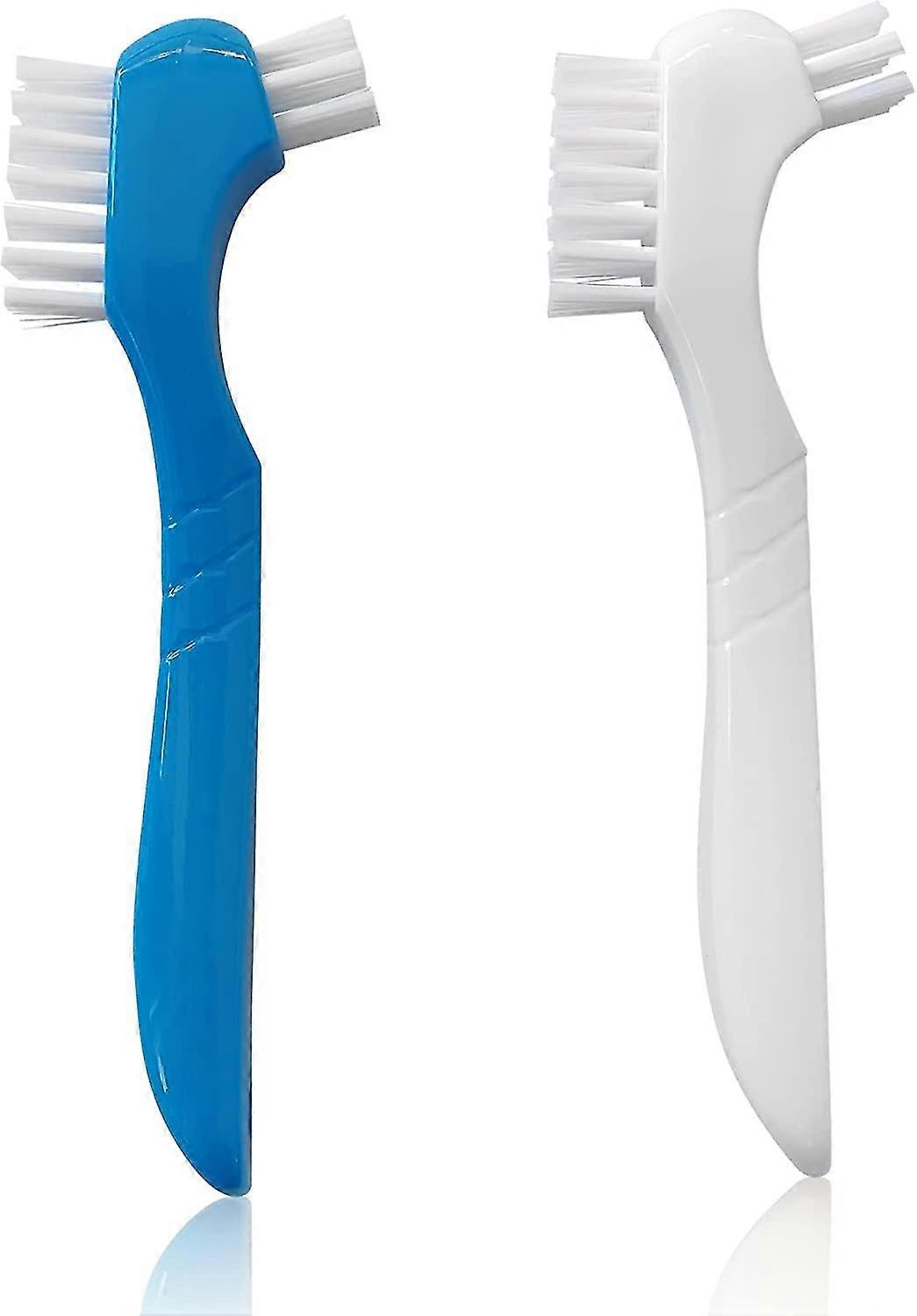 Denture Brush- Premium Hygiene Denture Cleaner Denture Care- Top Denture Cleaning Tool Dental Brushes Retainer Cleaner Orthodontic Toothbrushes Teeth