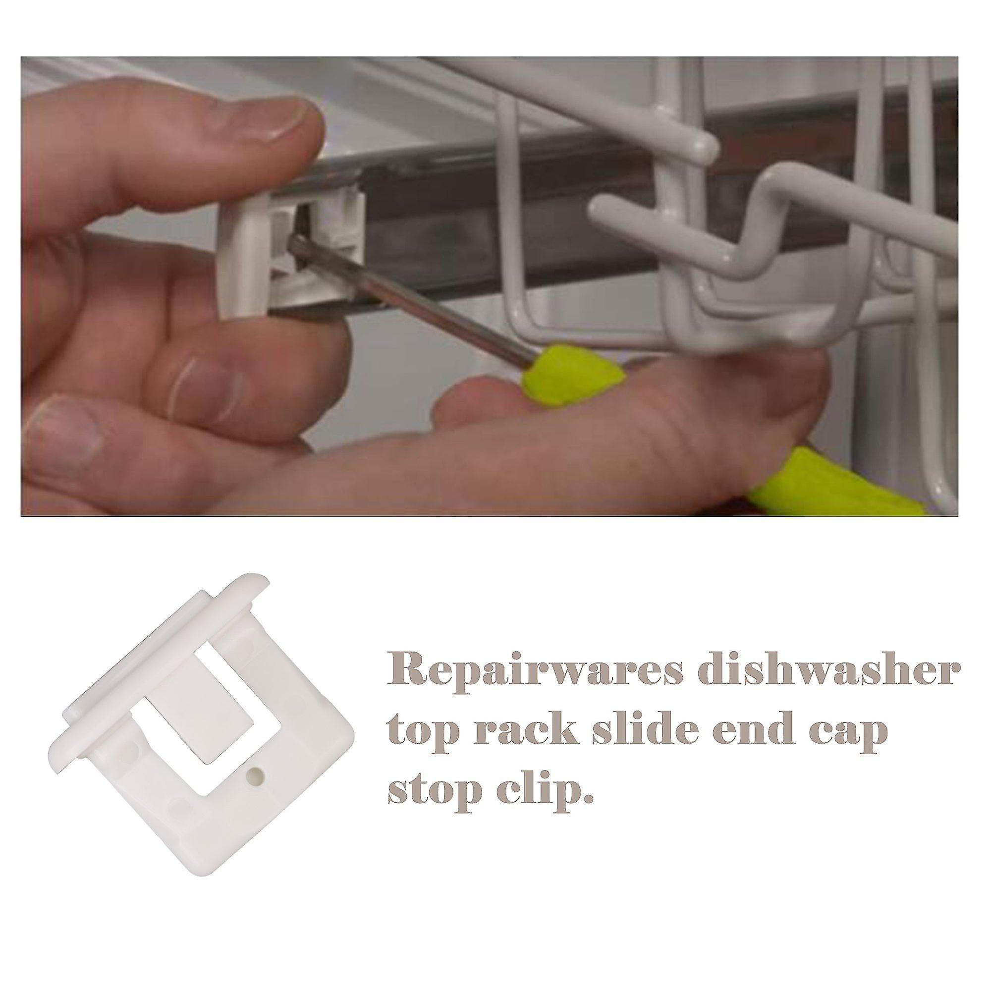 Dishwasher parts accessories 4pcs dishwasher upper rack slide end cap