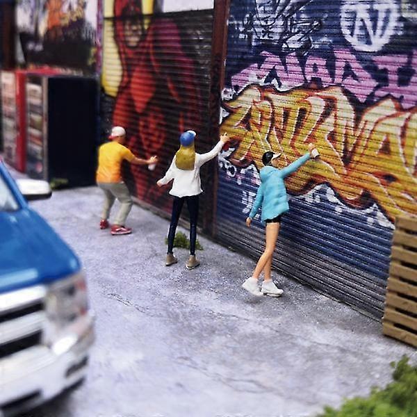 2xレースメダルレジン1:64スケールフィギュアジオラマガール