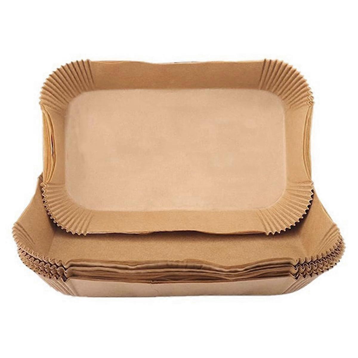 Rectangular Special Paper for Air Fryer Liner Double-Pan Grease Absorbent Baking Paper Oil-Proof BB