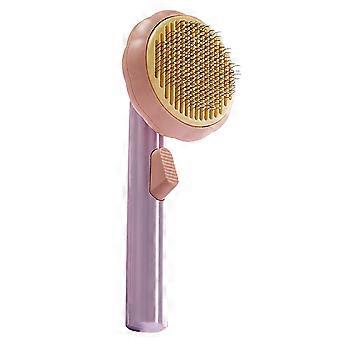 Pet Pumpkin Brush, Pet Grooming Self Cleaning Slicker Brush for Dogs Cats Puppy Rabbit, Cat Brush Grooming Gently Removes Loose Undercoat, Mats Tangle