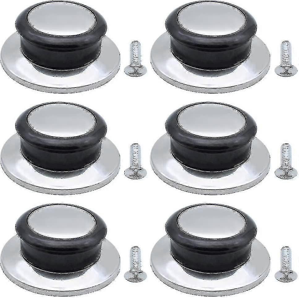 6 Piece Heat Resistant Pot Lid Button Replacement Handle Pot Lid Universal Handle pfannedeckel Koch Dish Pot Lid Handle Replacement Lid Button