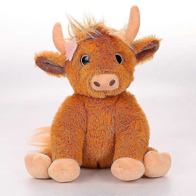 Cute yak doll Scottish Highland yak plush childrens plush toy