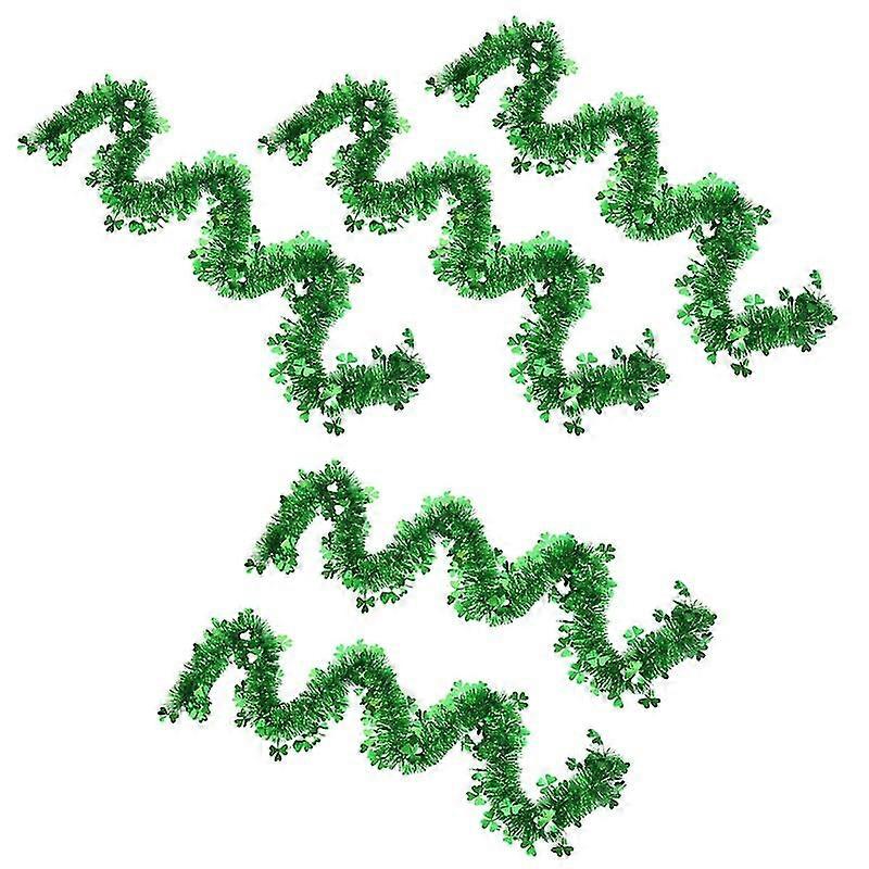 5Pcs St. Patrick's Day Tinsel Garlands