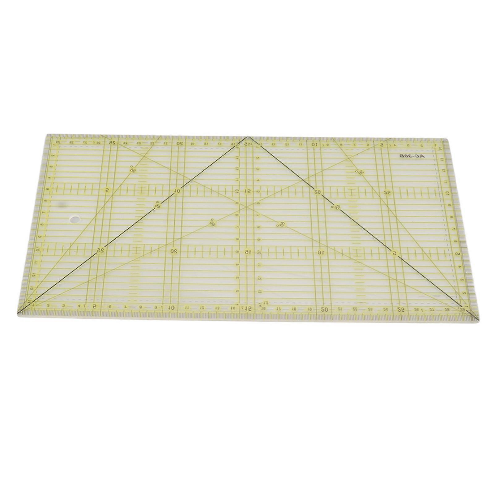 Acrylic Quilt Ruler DIY Precise Scale Transparent Quilting Ruler for Sewing Measuring Patchwork